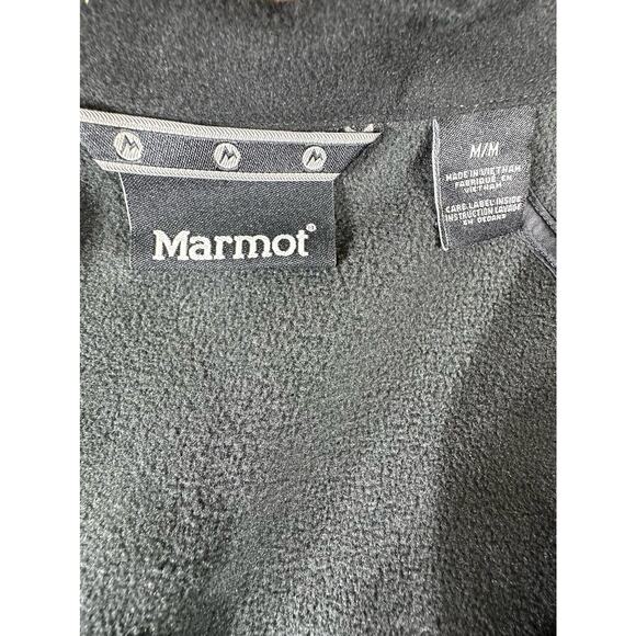 Marmot Womens Jacket Size Medium Gray Fleece Inside Faux Fur Hoodie Zip - Picture 4 of 8